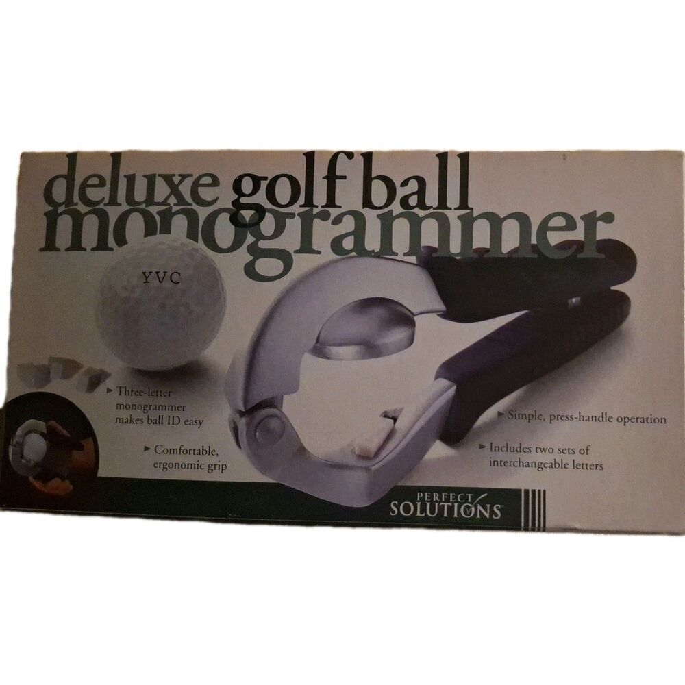 Vintage Deluxe Golf Ball Monogrammer-New In Box